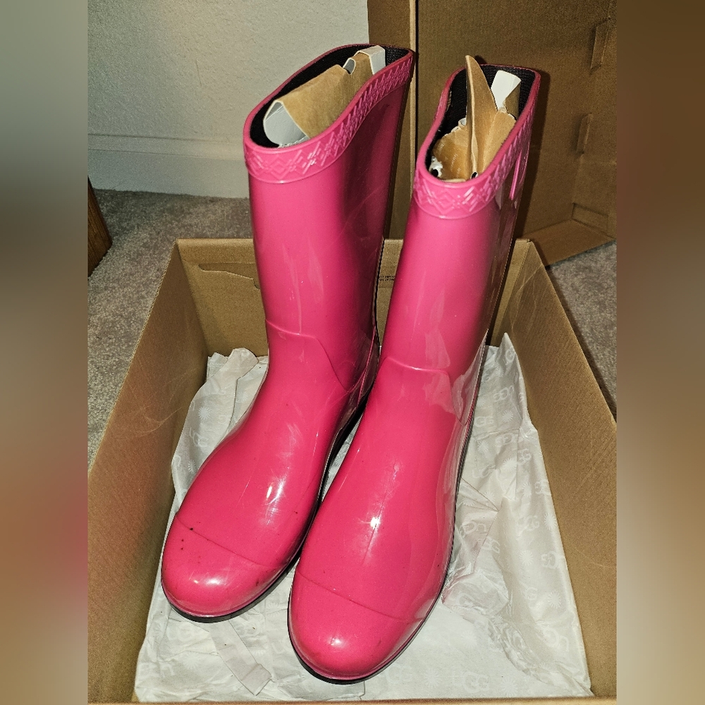 Pink Girl's Rain Boots